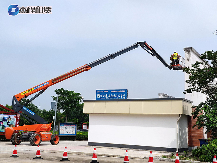 30米直臂高空车出租应用于建筑物维护