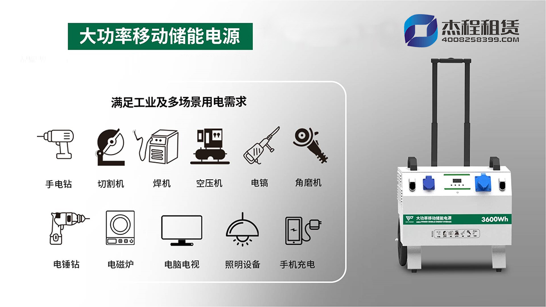 大功率移动储能电源应用场景